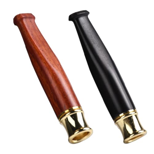 MOLZINY 2 Pièces Porte-cigarette Fume-cigarette Fume Cigarette En Bois Massif Porte-Filtre à Cigarette Réutilisable Porte-Cigarette Bois portable...