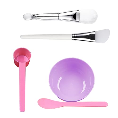 HUANIZI Mask Mixing Bowl Set For Clay Mud Mask Facials Body And Hair Mixing Tool Kit Face Mask Mixing Bowl Set With Silicone Face Mask Brush Applicator