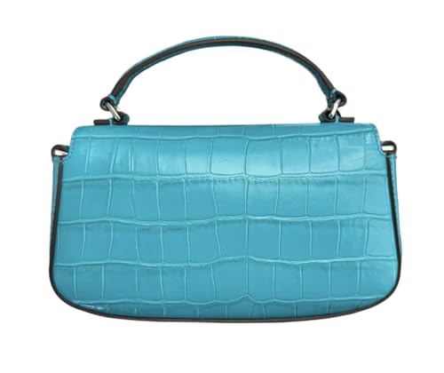 Tory Burch Britten Mini Top Handle Leather Crossbody Bag (Ocean Meadow)3