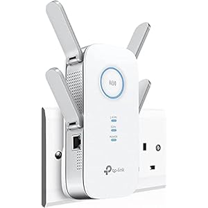 TP-Link AC2600 Dual Band Mesh Wi-Fi Range Extender, Wi-Fi Booster/Hotspot with 1 Gigabit Port, Dual-Core CPU, Built-In…