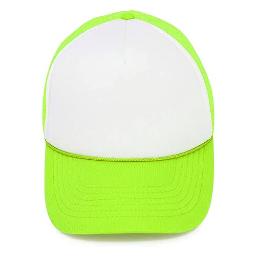 Image of MR.R Sublimation Blanks Polyester Mesh Cap Mesh Hat Two Tone Trucker Summer Mesh Cap with Adjustable Snapback,2pcs per Pack