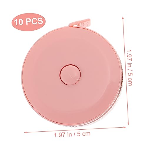 Cinta métrica mini retráctil HOMSFOU 10 piezas miniatura 2