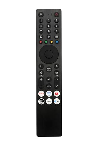 Image of Upix Compatible TCL Smart TV LCD /LED Remote No. 1373 | No Voice | Netflix & Prime Video Buttons | Exact Match Required