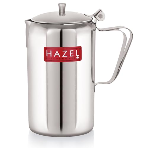 Image of HAZEL Stainless Steel Water Jug - 1800 ml Pitcher Jar for Dining Table | Steel Jug for Water & Milk Pourer