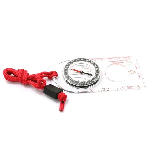 Brújula de campo con lupa y escala para camping ABS SD482 miniatura 3
