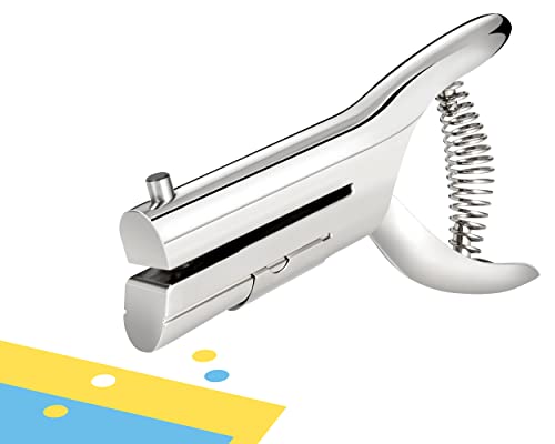MyLifeUNIT Single Hole Punch, 1/4 Inch Heavy Duty Hole Puncher for Crafts Tags Paper ID Cards PVC Cardboard