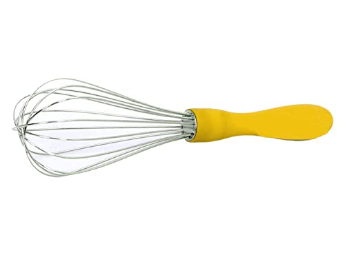 Image of Kuber Industries Hand Blender|Handheld Stainless-Steel Wire Whisk Perfect for Blending, Whisking, Beating, Stirring,Pack of 3 (Yellow)