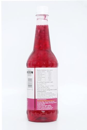 Image of RK HOME MADE NATURAL SYRUP | Real Kashmiri Gulab Syrup Crush Syrup | Gluten free | 100 % Vegan & Low fat | Easy to use | A perfect drink for house parties, picnics, & road trips to everyone's delight 750 - ML