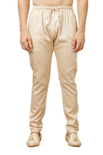 Image of Manyavar Men's Solid Pencil Cut Pyjama (1pc)