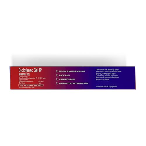 Image of Rusan BIORAN Diclofenac Gel 15g - Quick Absorbing Pain Relief Gel | Knee, Back, Joint & Muscle Pain