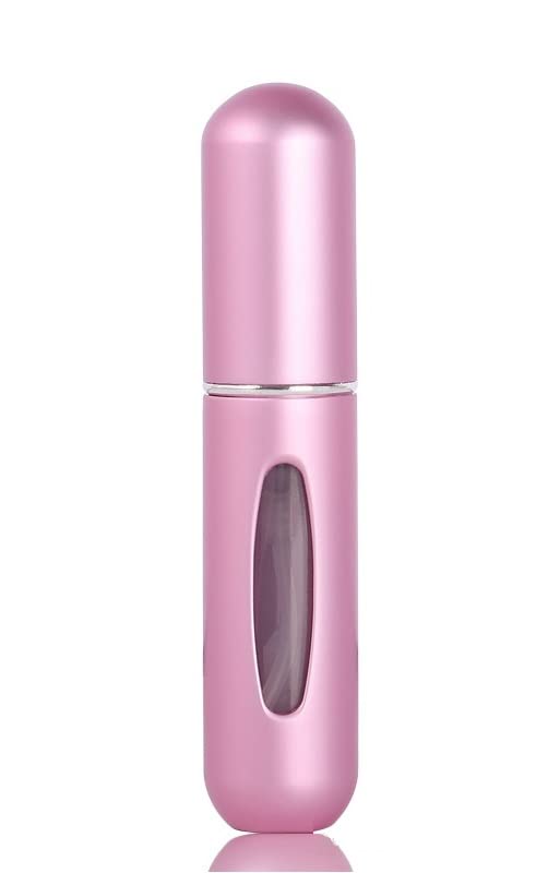 Image of AUGEN Portable Mini Refillable Perfume Atomizer Bottle Atomizer Travel Size Spray Bottles Accessories 5ml - 1 Piece (Pink)