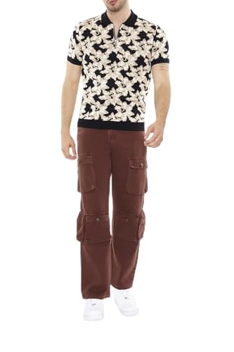 Forever 21 Men's Cargo Straight-Leg Jeans