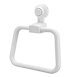 Freistehender Handtuchhalter, Handtuchring Handtuchringhalter Leistungsstarker Saugnapf-Handtuchhalter Wandhalterung Handtuchring Waschlappenaufhänger Bad Dusche Handtuchhalter für Badezimmer Küche-We