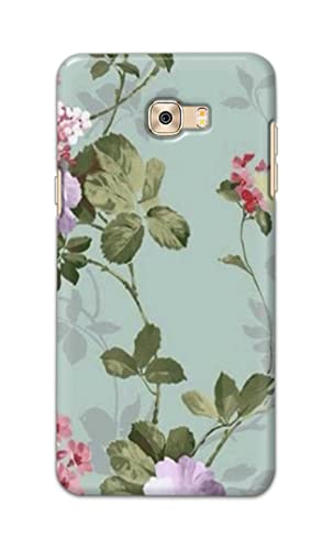Image of Printed Hard Back Cover Case for Samsung Galaxy C7 Pro Back Cover (Floral Painting) -1302