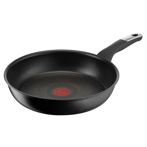 Lagostina Intensive Pro, Padella Antiaderente 28 cm, Rivestimento Titanio Antigraffio, Cottura Rapida e Uniforme, Tecnologia Thermo-Signal, Adatta a Tutte le Fonti di Calore Inclusa Induzione