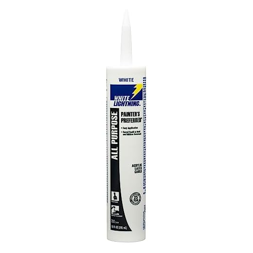 White Lightning W13000010 Painter's Preferred All Purpose Acrylic Latex Caulk, White, 10 fl. oz.