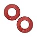 Menolana 2Pcs Fractional Weight Plates Small Change Plates Gym Supplies Color Coded for Workouts Compact Convenient Use Professional, red 0.75LB