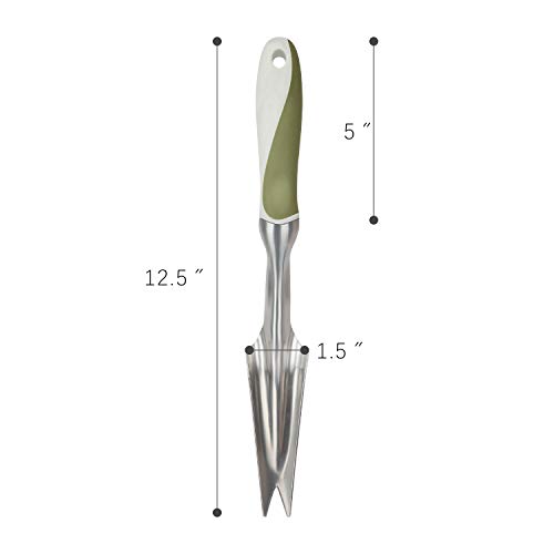Worth Garden Weeder Green Garden Hand Weeder Tool Aluminum Garden Weeding Tools Manual Weed Puller for Lawn Yard