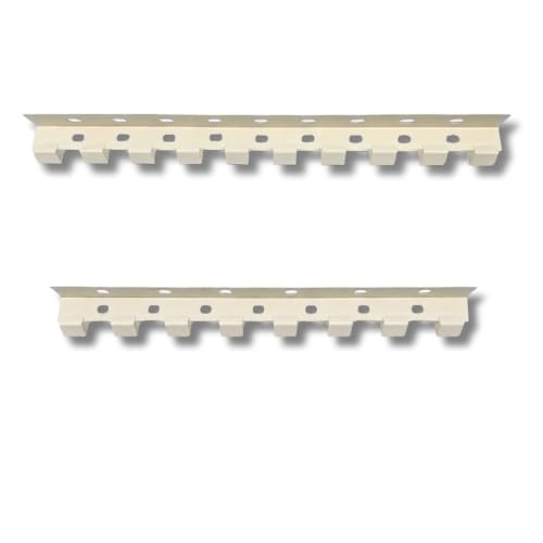 Image of Qlarity Covers PVC Curtain Mount Hanger for Curtain Strips | Size-36 (20X16) 2pcs Inch Wide Hanger | Durable Brackets Suitable for Cold Storage /Office /Balcony(Strips are Not Included in Package)