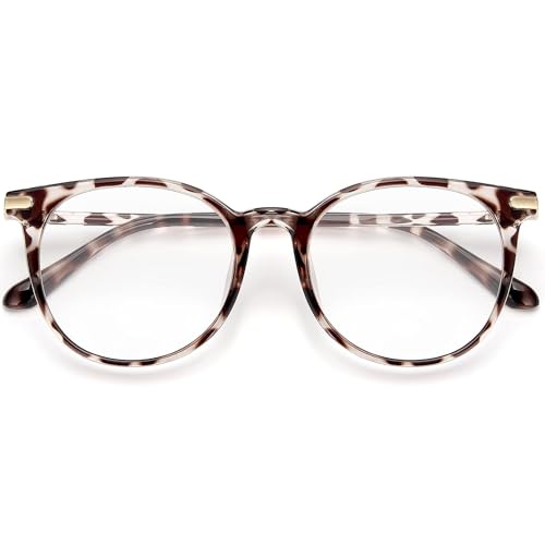 Condition photo showing Good Condition for Gaoye Blue Light Blocking Glasses, Retro Round Eyewear Frame Anti Eyestrain Computer Glasses for Women Men (*Leopard)