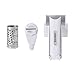 Farberware Professional Rotary Grater with Fine Etched Stainless Steel Drum, 4.33x5.51x3.54 Inch, White