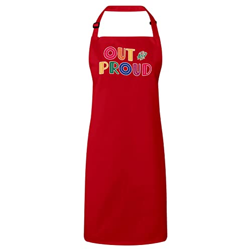 Tablier cuisine premium pour barbecue et soirées Pride arc-en-ciel