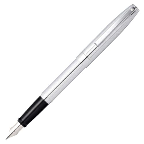 Image of Sheaffer Sagaris Chrome Fountain Pen with Fine Nib