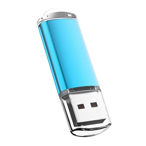 Maspen - Memoria USB de 16 GB, memoria USB 2.0 de alta velocidad, color azul, 16 GB