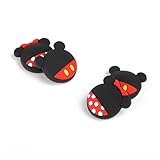 PERFECTSIGHT Cute Switch Thumb Grip Caps Compatible with Nintendo OLED/Lite Console, Kawaii Soft Skin Silicone 3D Analog Stick Button Cover for NS Joycon Controller, 4PCS Joystick Cap (Mk+Mi)