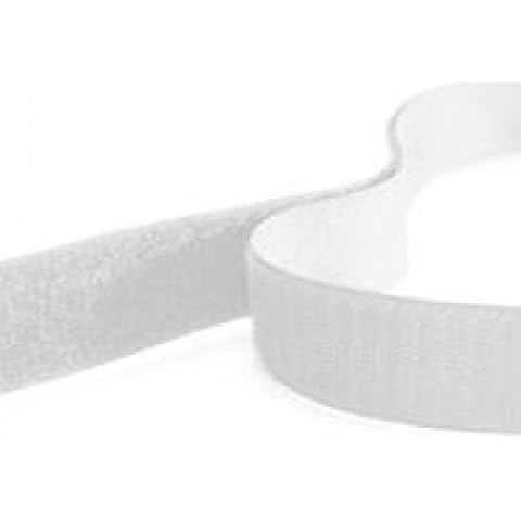 Sew On Hook and Loop Tape, 5 metres, White, 20mm Wide Cover