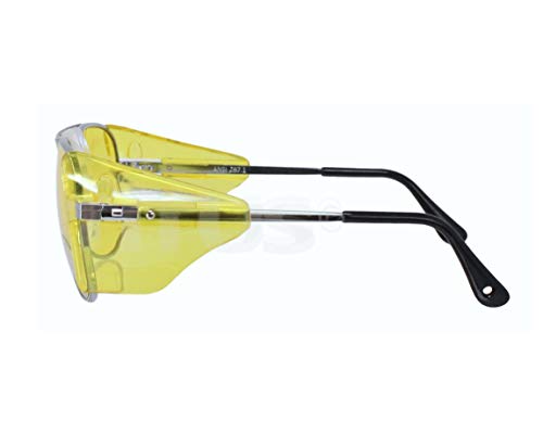 Titus G77 Premium Metal Frame Aviator Z87+, Z87.1 Safety Glasses Side Shield Motorcycle Shooting Dot Ansi Ce Approved Eyewear (Silver Frame, Polarized Z87.1 Lenses) #TOP3