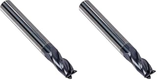 Kodiak Cutting Tools KCT131558 USA Made Solid Premium Carbide End Mill, ALTiN Coated, 4 Flute, 1/4" Diameter (Pack of 2)