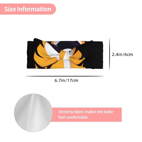 Tiger doll on a cart Picture Baby Bow Headband Super Stretchy Soft Bows Hair Accessories for Newborn Infants Toddlers Kids Girls3