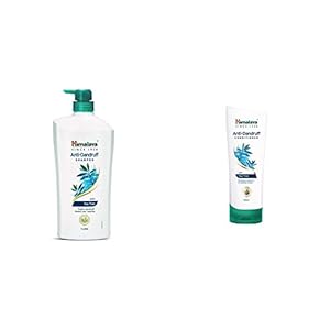 Himalaya Anti Dandruff Shampoo With Tea Tree Removes Dandruff & Soothes Sclap, 1000 ml and Himalaya Anti-Dandruff Conditioner, 100ml