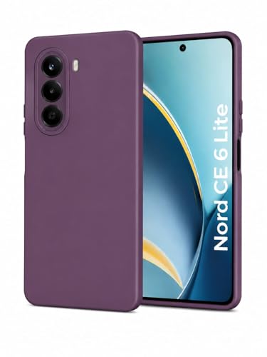 Image of FIRST MART Silicone Back Cover for OnePlus Nord CE 6 lite | Matte Purple Anti-Slip Grip Case, Precise Cutouts, Scratch Resistant, Slim Fit | Pack of 1