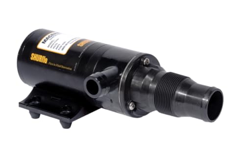 PENTAIR SHURFLO 3200-001 Macerator Pump, 12V RV Marine Waste Pump, 13 GPM High Flow, Dual Blade Grinder, Self Priming Black Water Tank Pump, Run Dry Capability, Ignition & Thermal Protected
