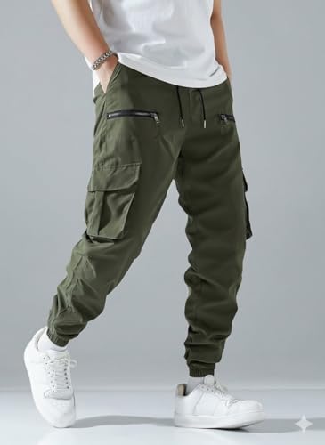 Image of INKKR Men Cargo || Men Zipper Cargo Pants Cotton ||