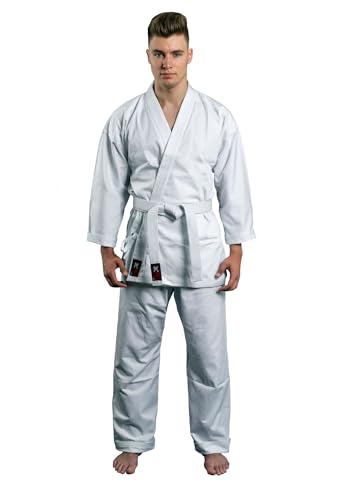 Budodrake Karateanzug Tokio, Unisex, Weiß, Standard-Passform, Handwäsche (175cm)