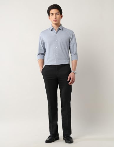Image of Arrow Men's Mid Rise Slim Formal Trouser