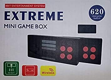Image of UBOX Two Players USB Wireless Handheld TV Video Game Console Build in 620 Classic Games 8Bit Mini Video Game Console Support AV /HDMI Output for Kids (Off-White)