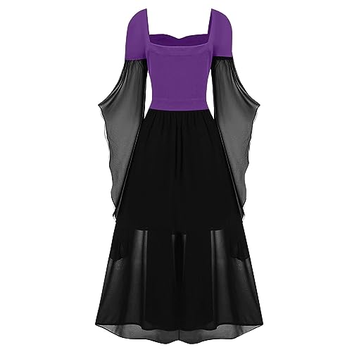 OIOLOYJM Witch Costume Women Sexy Plus Size Renaissance Vampire Gothic Halloween Costumes Woman 2025 Clothes Dresses