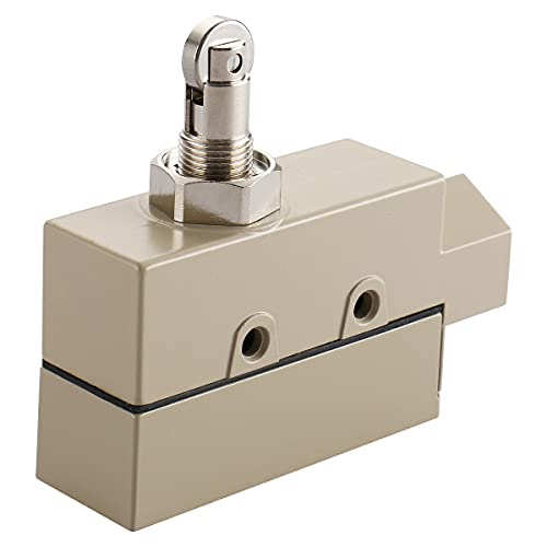 Baomain TZ-6002 Sealed Limit Switch, BM-6002 15A/250VAC, Parallel Roller Plunger Switch, IP65 Waterproof CE Listed