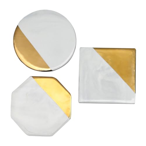 OFFIGAM 3 Piezas Paleta de lápiz de Phnom Mostrar Plato Delicado Polaco Bandeja Reutilizable Arte practicas paletas de manicura exhibición de Muestra de uñas Plato de Dibujo de uñas mármol
