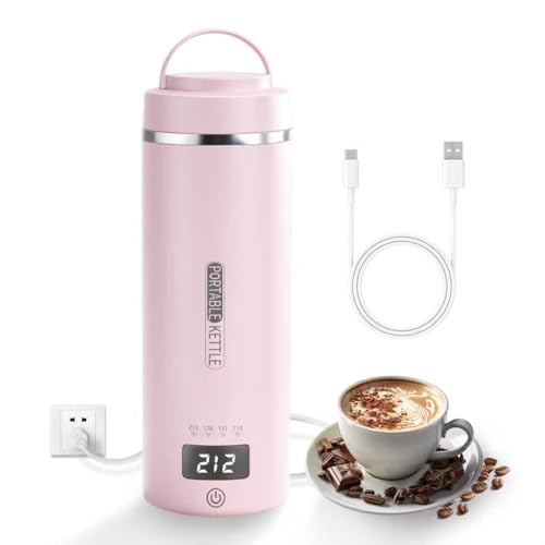 Hervidor eléctrico portátil de viaje con 4 temperaturas, acero inox miniatura 1