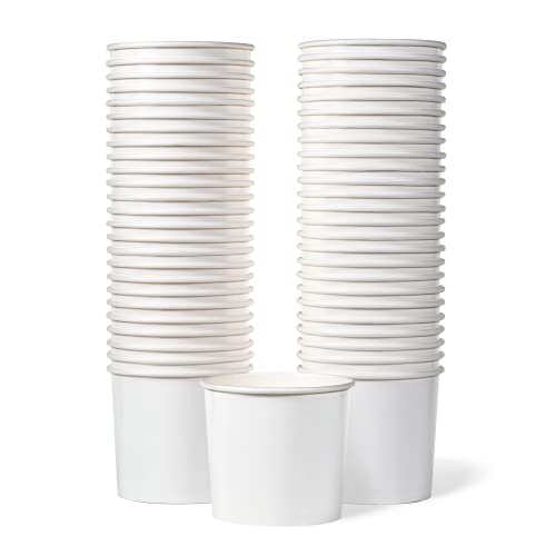 MATICAN Coupes à Glace en Papier - 50 pièces, Bols Jetables de 320 ml pour Desserts Chauds ou Froids