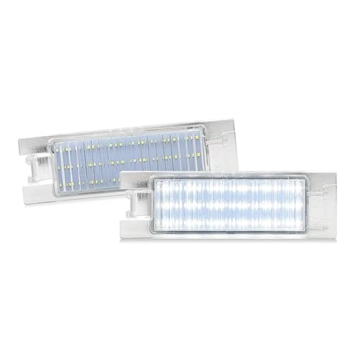 Luz de matrícula LED para Opel y Vauxhall Corsa Astra Insignia pack de 2 unidades color blanco