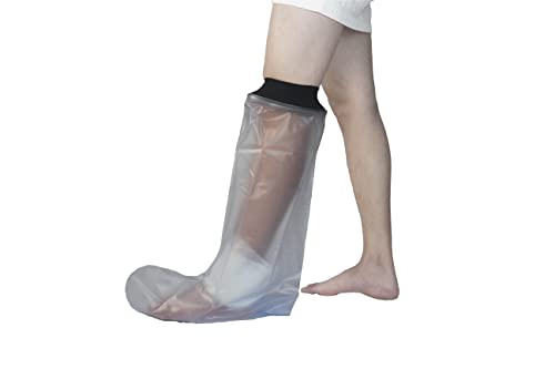 HKF HO KI HO Protège Platre Demi Jambe Protection Étanche pour Adulte, Protection Étanche pour Platre et Protecteur de Bandage Utilisé Pour Tout en Douche/Baignade Cover