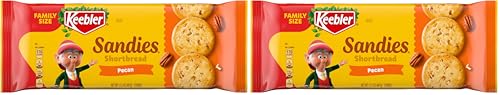Keebler Sandies Shortbread Cookies, Pecan, Family Size, 17.2 oz (Pack
