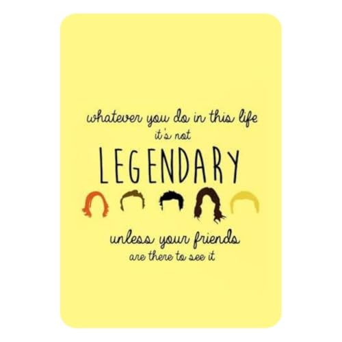 Image of Zesta Bathroom Decor Items Washroom Decor Tin Sign | Aesthetic Posters Wall Poster for Bedroom | Magnetic Cafe Decoration Items /Restaurant Decorations Items | Quirky Home Decor Bar Accent (Himym (2))