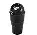 Automotive Cup Holder Garbage Can Trash Bin (Black)